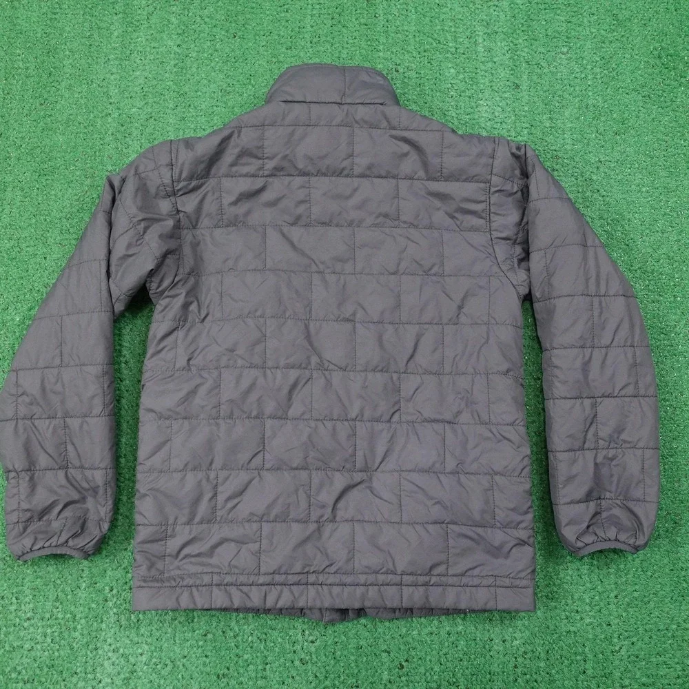 Patagonia Puffer Jacket Kids 10 Gray Insulated Full Zip Quilted Winter Coat
